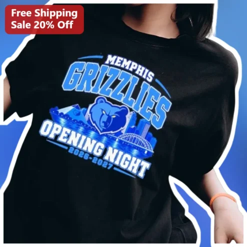 Memphis Grizzlies Opening Night Tee 2026-2027 Season NBA Basketball Fan Gear Shirt