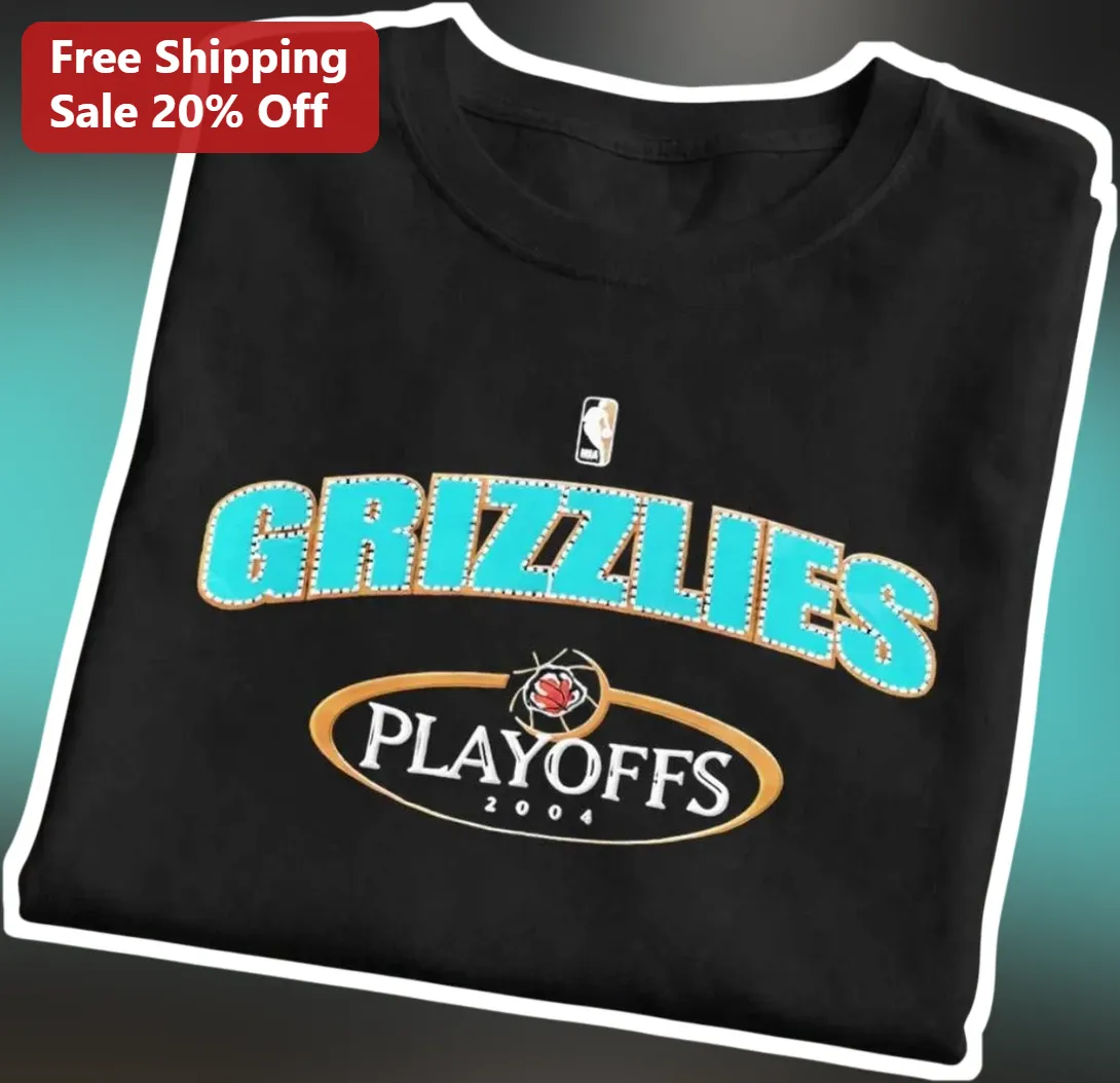 Memphis Grizzlies Playoffs 2004 Vintage Tee Retro NBA Basketball Fan Shirt