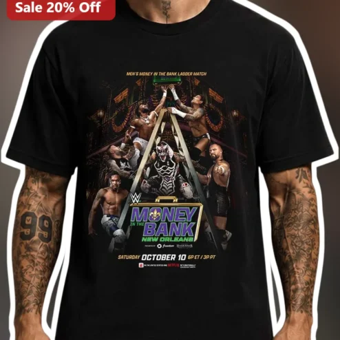 Men's Money in the Bank Ladder Match New Orleans WWE Tee