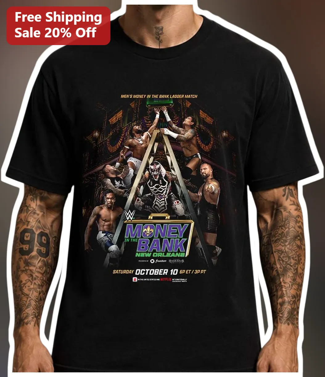 Men's Money in the Bank Ladder Match New Orleans WWE Tee