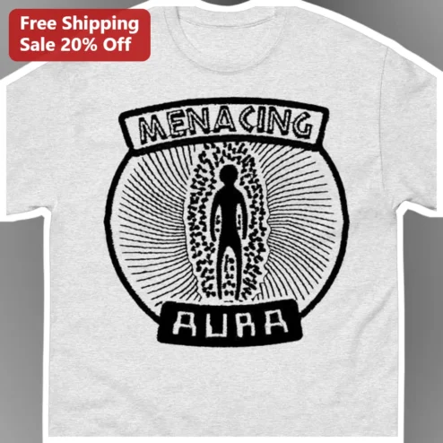 Menacing Aura Tee Funny Anime Meme Graphic T-Shirt for Gamers