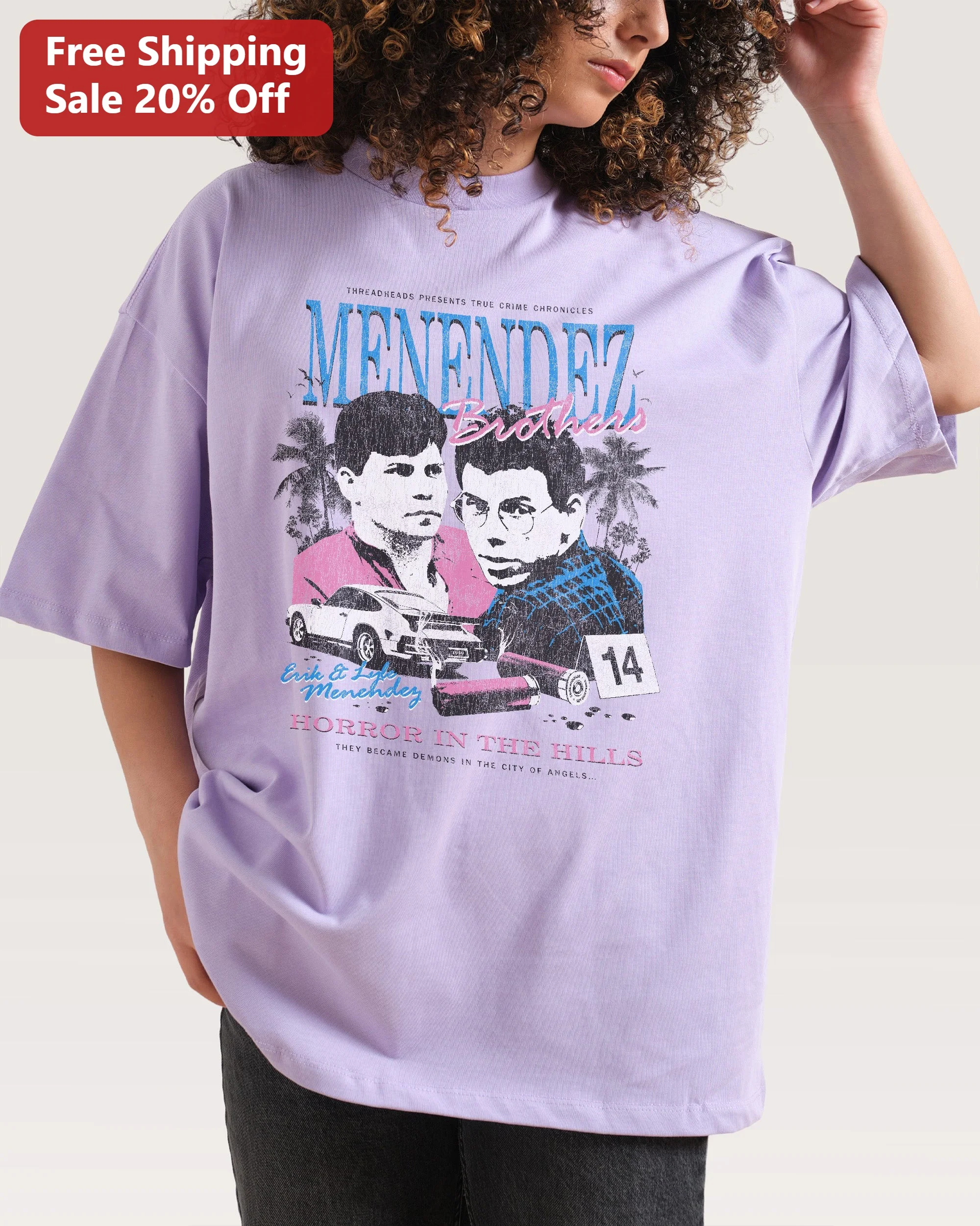 Menendez Brothers True Crime Chronicles Horror in the Hills Graphic Tee