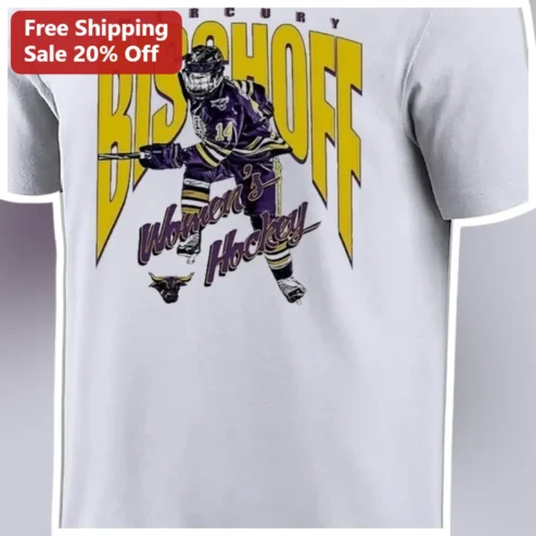 Mercury Bischoff Women's Hockey Tee Minnesota State Mankato Fan Gift available at our Chicago, Illinois warehouse