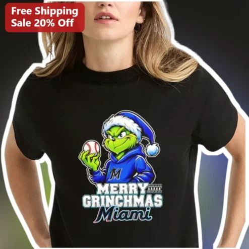 Merry Grinchmas Miami Tee The Grinch Baseball Holiday Shirt Gift