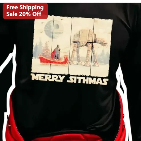 Merry Sithmas Darth Vader Christmas Tee Star Wars Holiday Gift Funny Geek Apparel
