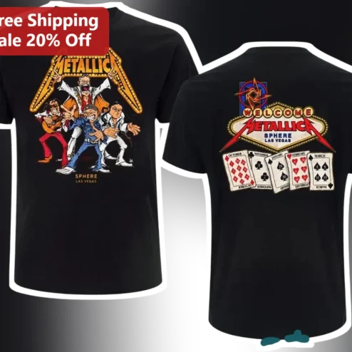 Metallica Sphere Las Vegas Welcome to Fabulous Graphic Tee