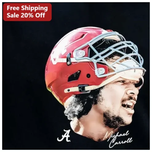 Michael Carroll Alabama Crimson Tide Football Player Graphic Tee