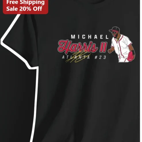 Michael Harris II Atlanta Braves #23 Signature Tee