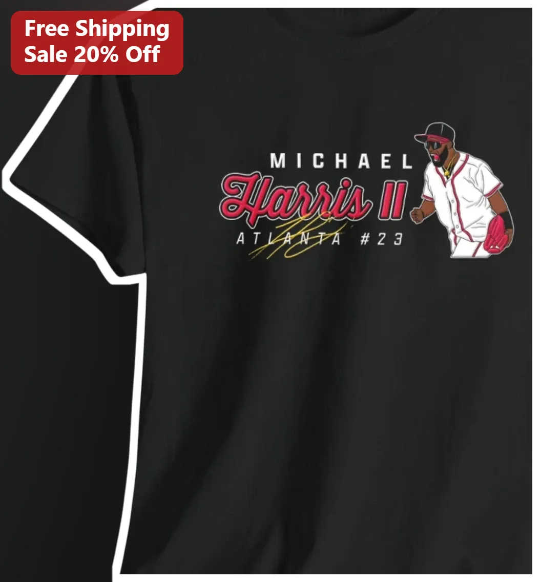 Michael Harris II Atlanta Braves #23 Signature Tee