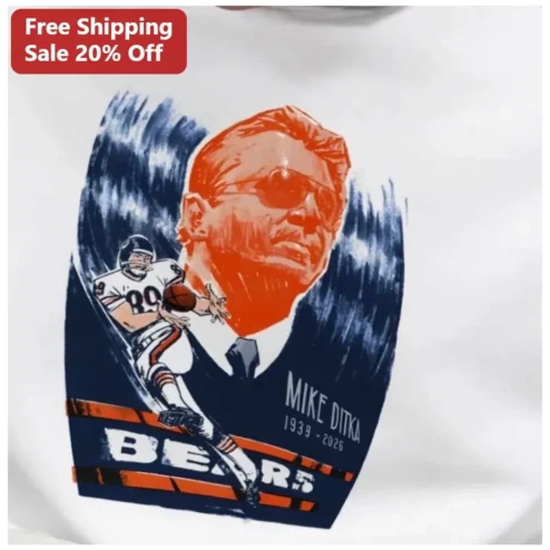 Mike Ditka Bears Memorial Tee 1939-2026 Chicago NFL Legend Tribute Shirt