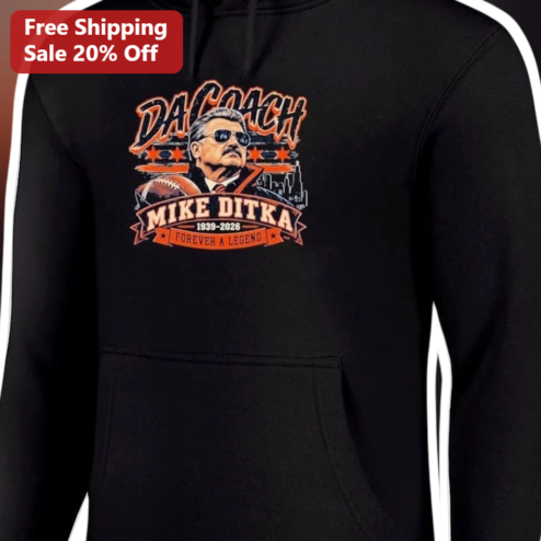 Mike Ditka Da Coach Forever A Legend Memorial Hoodie