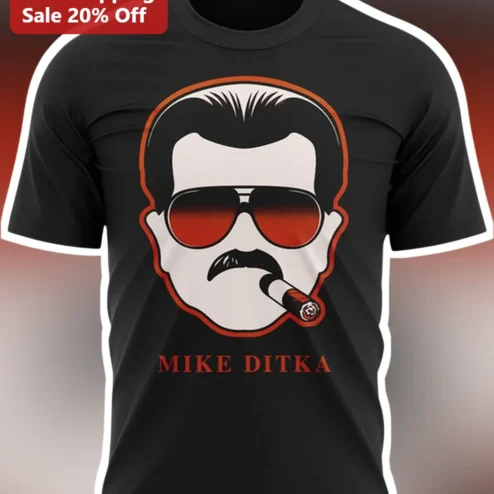 Mike Ditka NFL Legend Football Coach Graphic Tee for Chicago Bears Fans