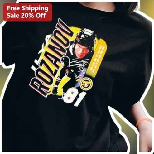 Mikhail Rozanov Hockey Player Graphic Tee for Men Women Sports Fan Gift