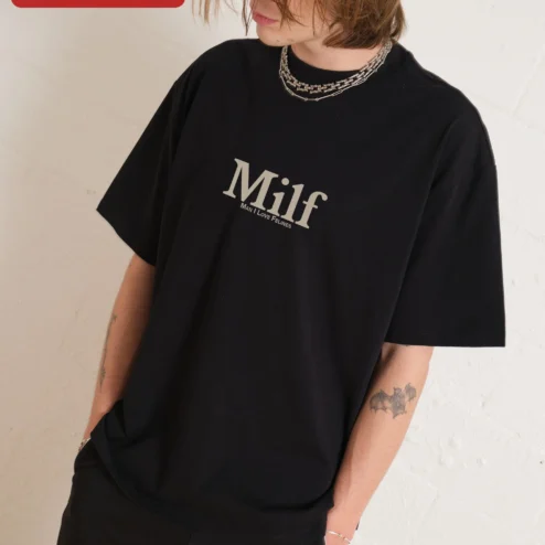 Milf Man I Love Felines Tee Cat Lover Funny Graphic Shirt