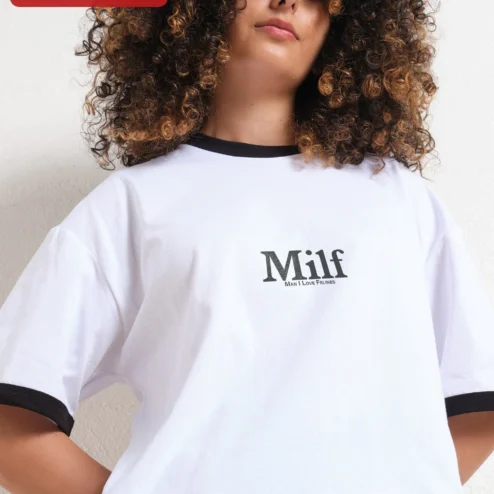 Milf Man I Love Felines Tee Funny Cat Lover Acronym Shirt Retro Ringer Gift