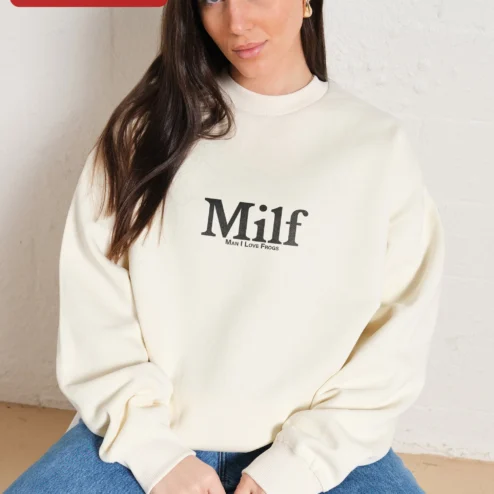 Milf Man I Love Frogs Sweatshirt Funny Adult Humor Crewneck Gift for Frog Lovers
