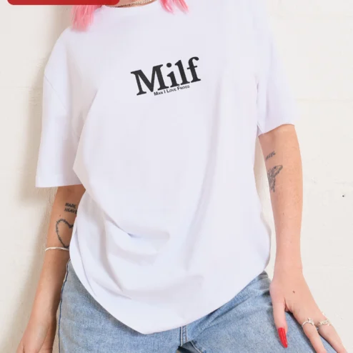 Customer in Chicago, Illinois wearing Milf Man I Love Frogs Tee Funny Frog Lover Graphic T-Shirt for Men