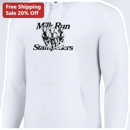 Milk Run Stamina Riders Hoodie Vintage Equestrian Horse Riding Graphic Sweatshirt for Men Women