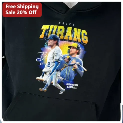 Milwaukee Baseball Brice Turang Pullover Hoodie