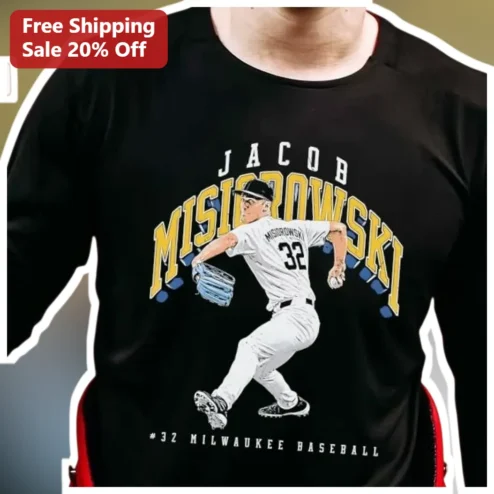 Milwaukee Baseball Tee Retro Vintage Pitcher Graphic T-Shirt for Fans