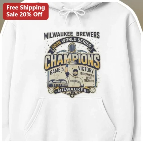 Milwaukee Brewers 2026 World Series Champions Game 5 Victory Hoodie