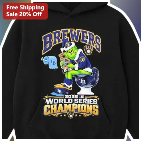 Milwaukee Brewers 2026 World Series Champions The Grinch Hoodie Funny Sports Fan Gift