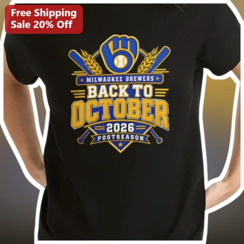 Milwaukee Brewers Back to October Postseason Tee
