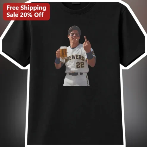 Milwaukee Brewers Baseball Beer Graphic Tee Funny Brew Crew Fan Shirt for Men Women