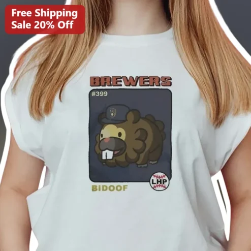 Milwaukee Brewers Bidoof Graphic Tee