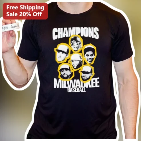 Milwaukee Brewers Champions Baseball Graphic Tee for Fans