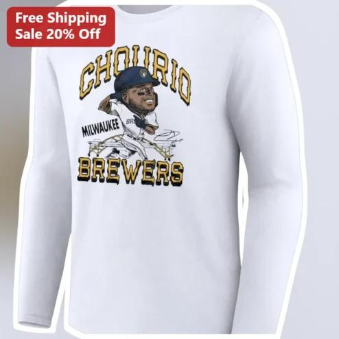 Milwaukee Brewers Christian Yelich Swing Long Sleeve Tee