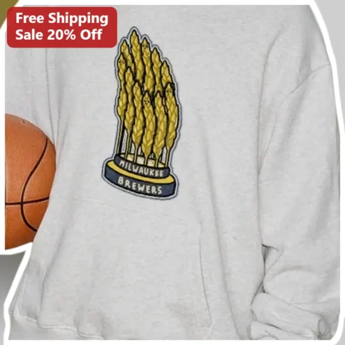 Milwaukee Brewers Funny Corn Crewneck Sweatshirt Vintage Baseball Fan Gift