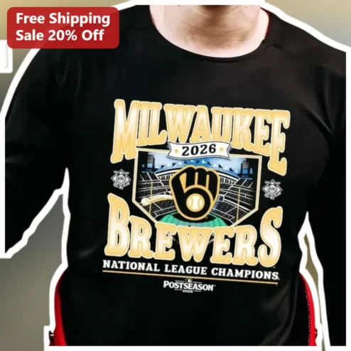 Milwaukee Brewers National League Champions Postseason Long Sleeve Shirt