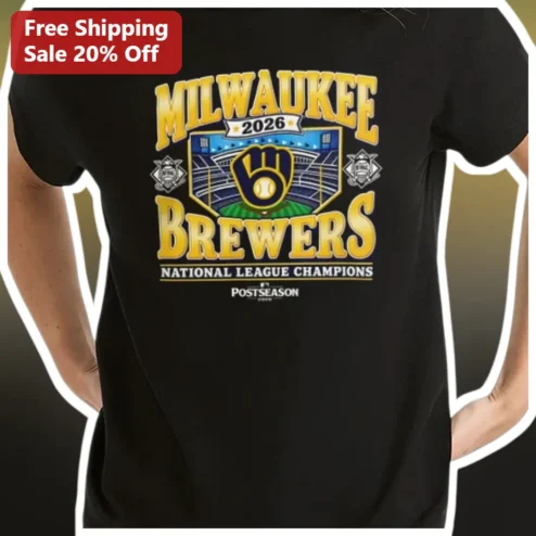 Milwaukee Brewers National League Champions Postseason Tee