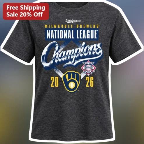 Milwaukee Brewers National League Champions Tee 2026 NLCS Pennant Winner Baseball Fan Gift