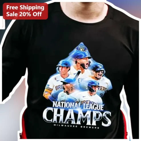 Milwaukee Brewers National League Champs Long Sleeve Shirt Baseball Fan Gear