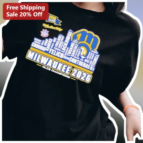 Milwaukee Brewers NLCS Champions Tee 2026 Baseball Fan Gear