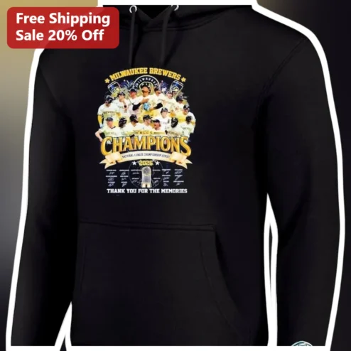 Milwaukee Brewers NLCS Champions Thank You For The Memories Hoodie
