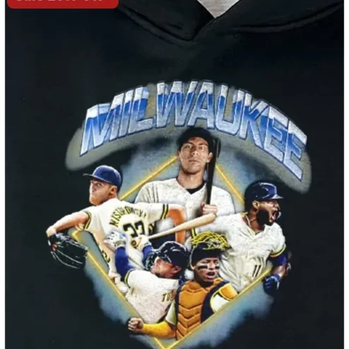 Milwaukee Brewers Players Baseball Fan Tee Retro Photo Collage Shirt