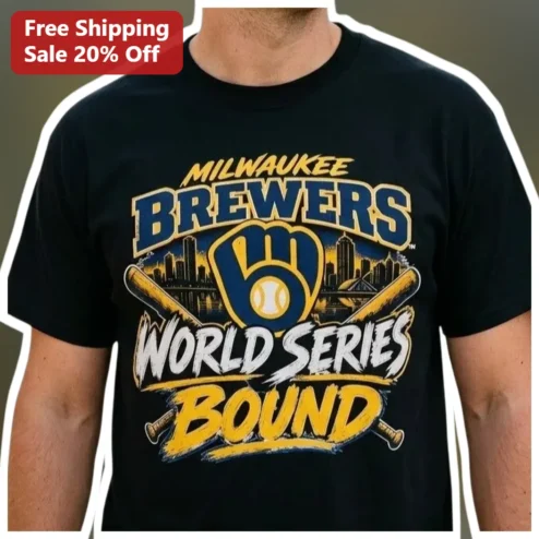 Milwaukee Brewers World Series Bound Tee Baseball Fan Apparel