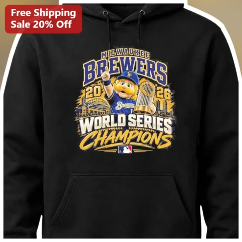 Milwaukee Brewers World Series Champions Bernie Brewer Hoodie