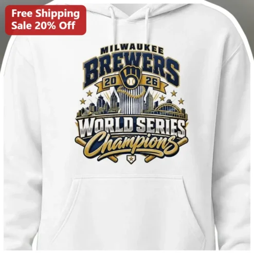 Milwaukee Brewers World Series Champions Hoodie 2026 Baseball Fan Gear Commemorative Sweatshirt