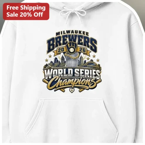 Milwaukee Brewers World Series Champions Hoodie 2026 Vintage Baseball Fan Apparel