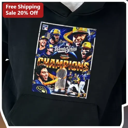 Milwaukee Brewers World Series Champions Hoodie Baseball Fans Gift