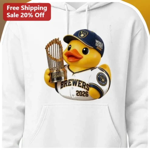 Milwaukee Brewers World Series Champions Hoodie Funny Baseball Duck Fan Merch Gift