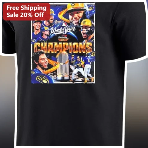 Milwaukee Brewers World Series Champions Tee 2026 First Title Commemorative Baseball Fan Gift