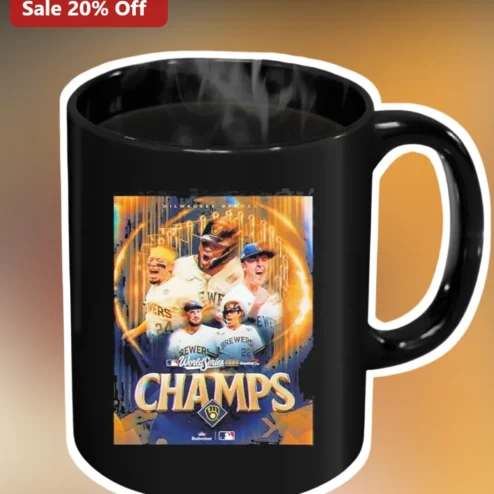 Milwaukee Brewers World Series Champs Mug 2025 Baseball Championship Commemorative Coffee Cup