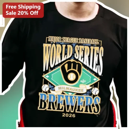 Milwaukee Brewers World Series Long Sleeve Shirt MLB Baseball Fan Gear