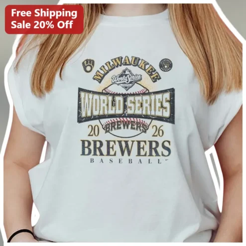 Milwaukee Brewers World Series Vintage Baseball Tee