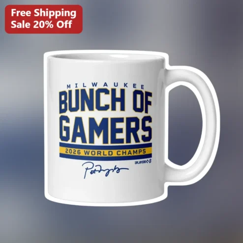 Milwaukee Bunch Of Gamers 2026 World Champs Mug Funny Gaming Coffee Cup Gift For Milwaukee Sports Fans